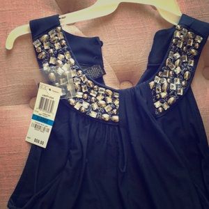 Inc embellished sleeveless top